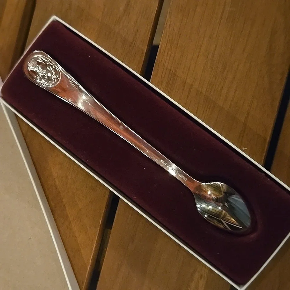 Baby Spoon Silver Plated‎ First Baptist Church Evans Mother Child Religious Gift